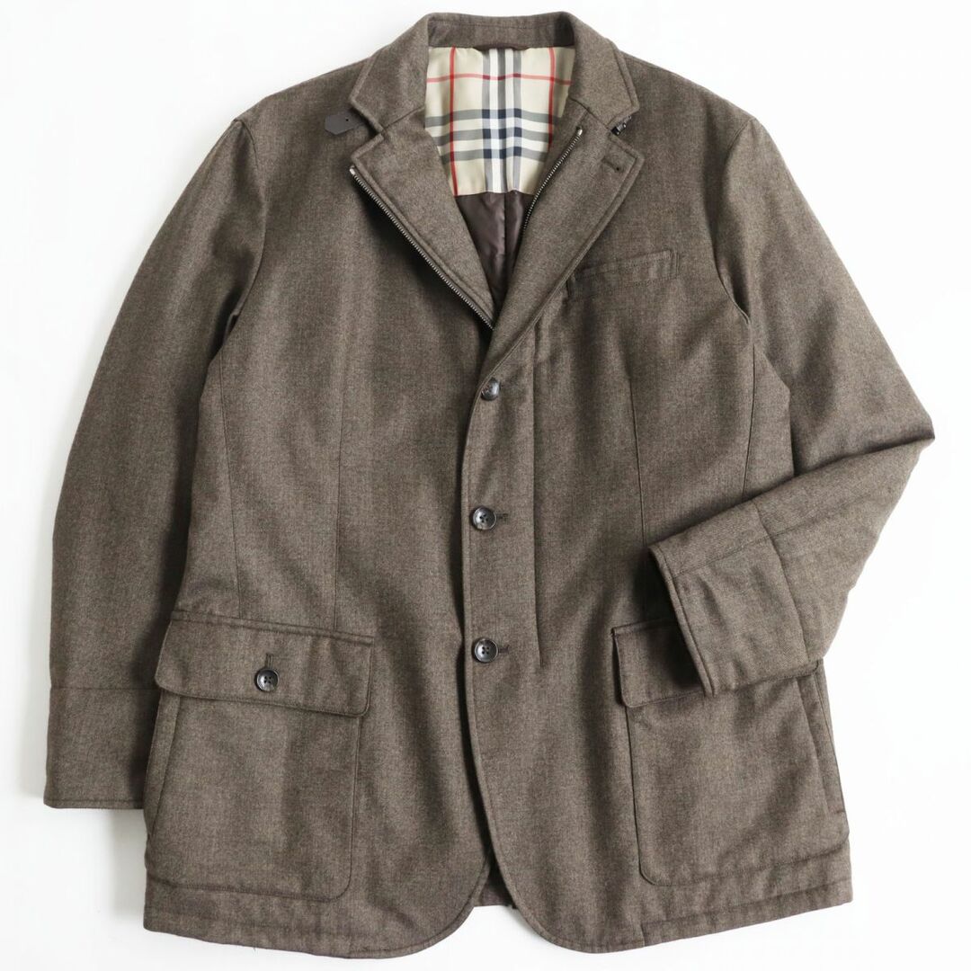 極美品 BURBERRY LONDON バーバリーロンドン カシミヤ混 裏地ノバ