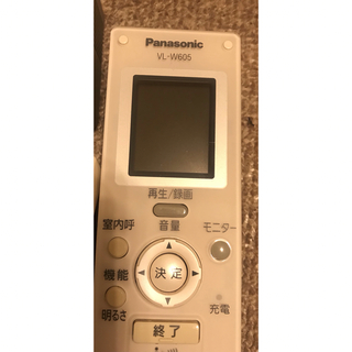 パナソニック(Panasonic)のVL-W605  パナソニックドアホン　子機(防犯カメラ)