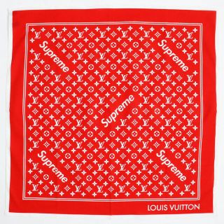 オールノット LOUIS VUITTON バンダナ/スカーフ〈ハート〉ヴァージル