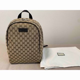 新品 グッチ GUCCI リュックサック ジージーキャンバス ベージュ ブラウン
