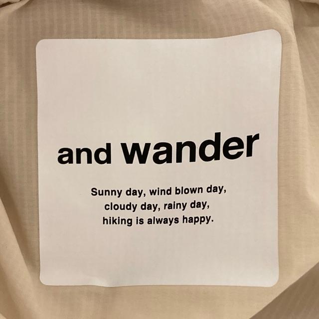 and wander(アンドワンダー)のアンドワンダー 半袖Tシャツ サイズ00 XS - レディースのトップス(Tシャツ(半袖/袖なし))の商品写真