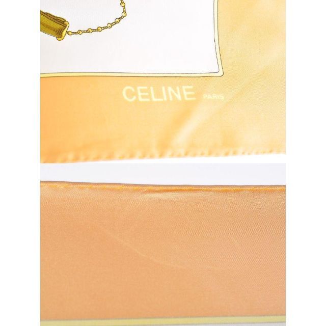 celine(セリーヌ)のCeline　セリーヌ　スカーフ　バンダナ　トリオンフ　ロープ　シルク100％ レディースのファッション小物(バンダナ/スカーフ)の商品写真