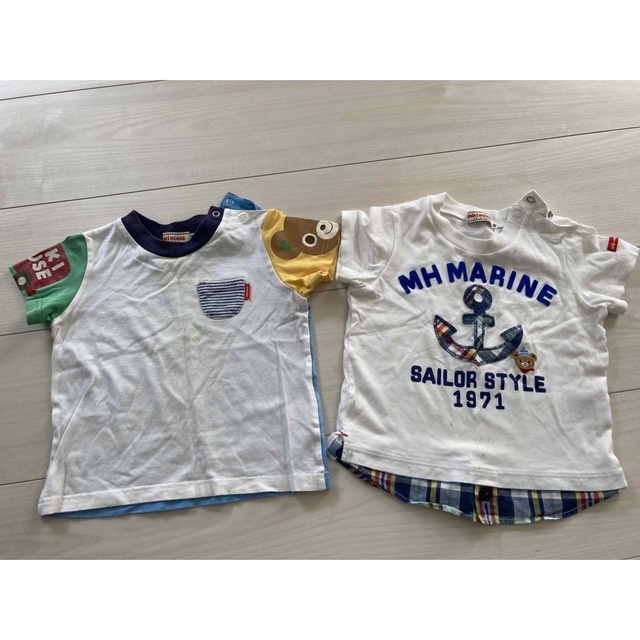 mikihouse(ミキハウス)の専用★ミキハウスＴシャツ　2枚セット キッズ/ベビー/マタニティのキッズ服男の子用(90cm~)(Tシャツ/カットソー)の商品写真