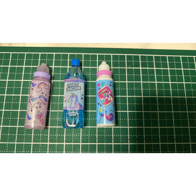 ミニチュアドリンク　韓国雑貨　ミニチュアフード　鉛筆　キャップ　韓国文具 ハンドメイドのおもちゃ(ミニチュア)の商品写真