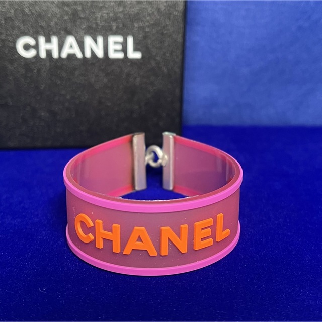 正規/良品/CHANEL/シャネル/ラバーブレスレット/pinkbrand