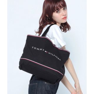 トミーヒルフィガー(TOMMY HILFIGER)のみう様専用トミーヒルフィガー　ショッパーキャンバストートバッグ(トートバッグ)