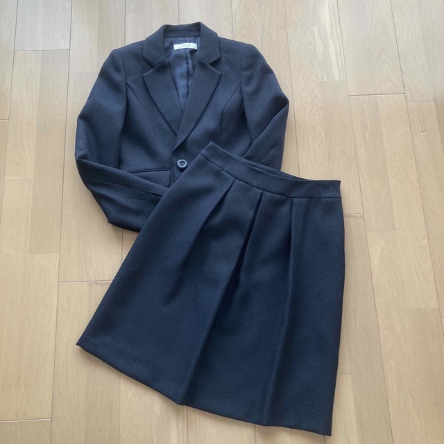 フォーマル３点セット　紺　ジャケット　ワンピース　スカート　 レディースのフォーマル/ドレス(スーツ)の商品写真