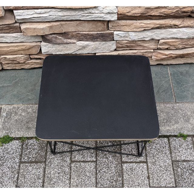 イームズ LTRT テーブル ローテーブル ミニテーブル サイドテーブル 黒/黒 インテリア/住まい/日用品の机/テーブル(ローテーブル)の商品写真