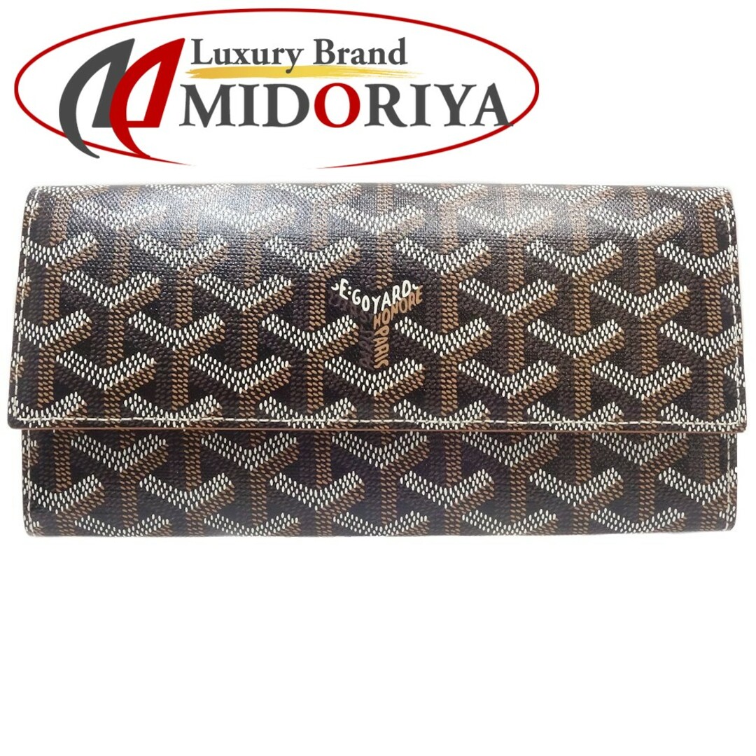 ゴヤール GOYARD ヴァレンヌ ヘリンボーン APMVARENNE03 長財布 PVC ブラック  ブラウン / 083255