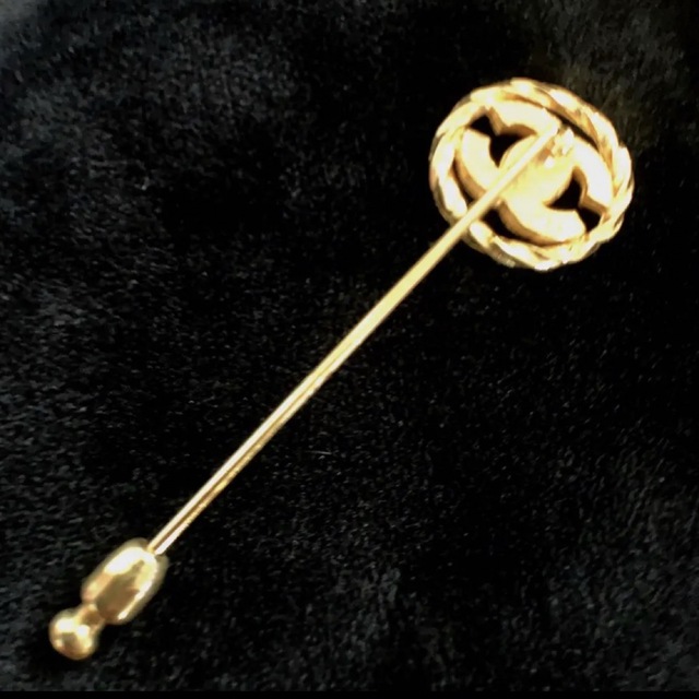 CHANEL - CHANEL ヴィンテージ シャネル ピンブローチ ライン CHANEL - CHANEL ヴィンテージ シャネル ピンブローチ ライン