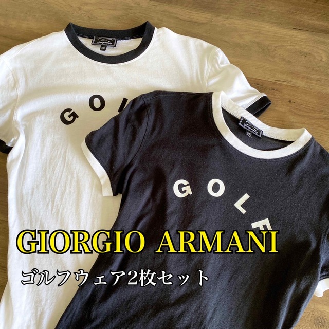 Giorgio Armani(ジョルジオアルマーニ)のGIORGIO ARMANI  ジョルジオアルマーニ ゴルフウェアTシャツセット レディースのトップス(Tシャツ(半袖/袖なし))の商品写真