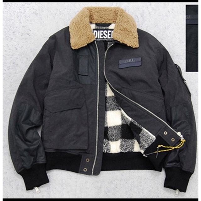 DIESEL 美品 ディーゼル ボンバージャケット表記M(実寸L〜XL)