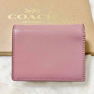 COACH - 新品☆COACH コーチ 二つ折り 財布 レディース ピンク ...