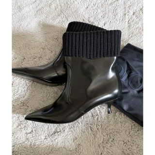 Dior - 【新品】Christian Dior ニットレザーショートブーツの通販 by