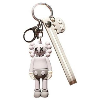 キーホルダー　大人気！　グレー　カウズ　KAWS(キーホルダー)