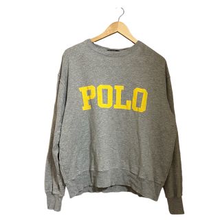 ポロラルフローレン(POLO RALPH LAUREN)の美品　ラルフローレン　グレー　ビックロゴスウェット(スウェット)