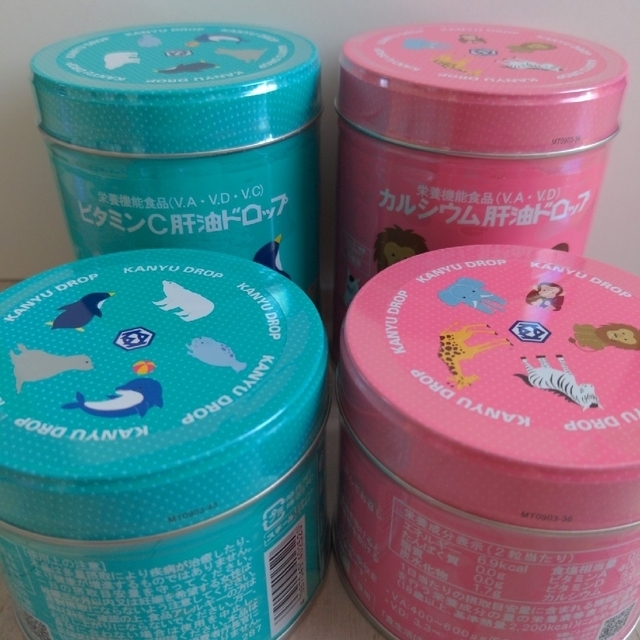 【新品未開封】カワイ肝油ドロップ　4缶のサムネイル