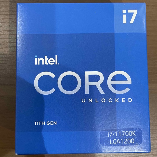 PCパーツIntel  CPU core  i7-11700K  新品未開封