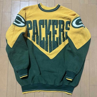 【激レア】９０年代Packers XL 刺繍スウェット パッカーズ(スウェット)