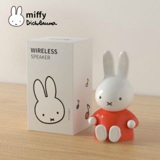 ミッフィー(miffy)の[MIPOW] ミッフィー 抱っこスマホスタンド スピーカー [オレンジ](スピーカー)