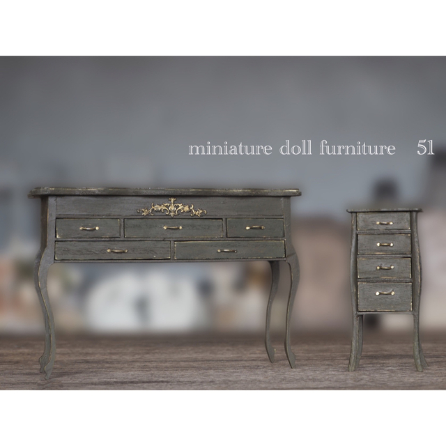 保障できる】 1/6 miniature doll furniture アンティークチェストⅠ