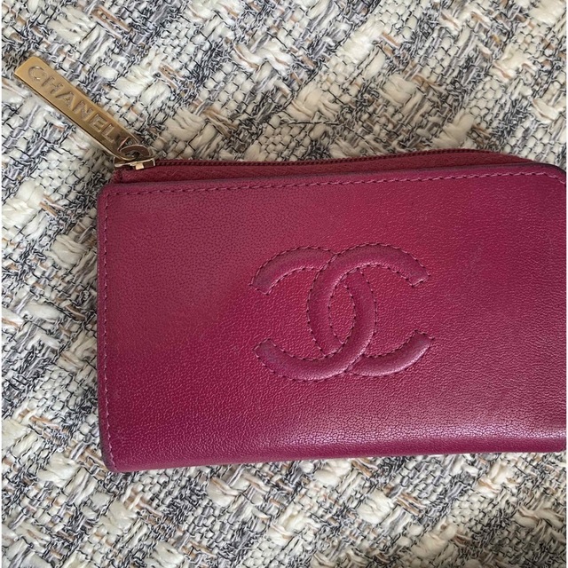 CHANEL シャネル キーケース カードケース ピンク パープル 財布 | www