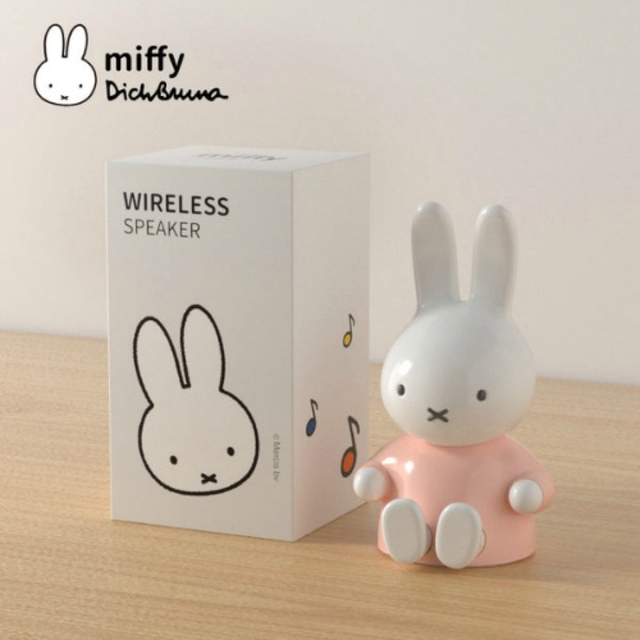 miffy(ミッフィー)の[MIPOW] ミッフィー 抱っこスマホスタンド スピーカー [ピンク] スマホ/家電/カメラのオーディオ機器(スピーカー)の商品写真