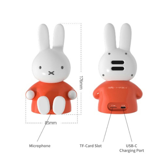 miffy(ミッフィー)の[MIPOW] ミッフィー 抱っこスマホスタンド スピーカー [ピンク] スマホ/家電/カメラのオーディオ機器(スピーカー)の商品写真