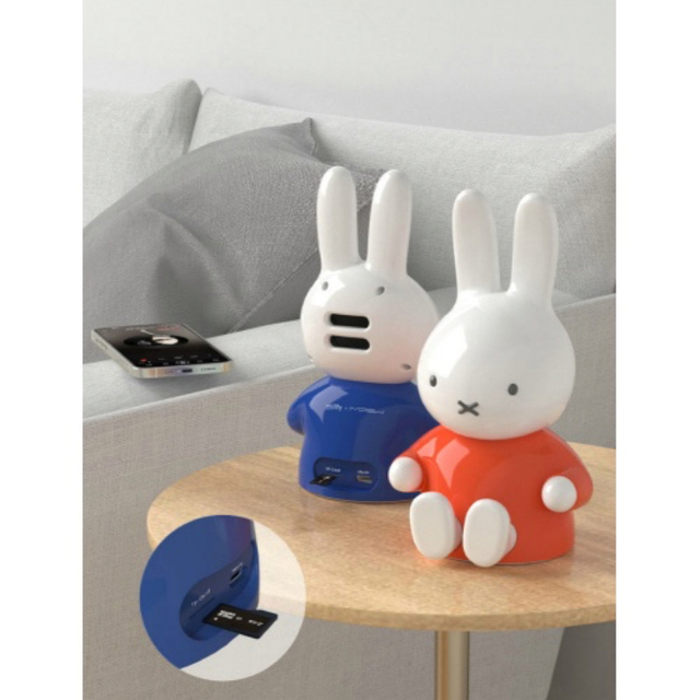 miffy(ミッフィー)の[MIPOW] ミッフィー 抱っこスマホスタンド スピーカー [ピンク] スマホ/家電/カメラのオーディオ機器(スピーカー)の商品写真