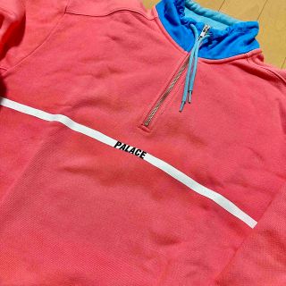 PALACE - palace ハーフジップスウェット ピンクブルーの通販 by tk's