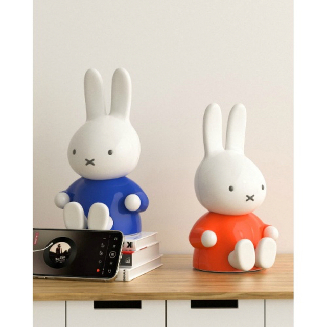 miffy(ミッフィー)の[MIPOW] ミッフィー 抱っこスマホスタンド スピーカー [ライトブルー] スマホ/家電/カメラのオーディオ機器(スピーカー)の商品写真