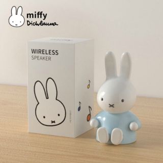 ミッフィー(miffy)の[MIPOW] ミッフィー 抱っこスマホスタンド スピーカー [ライトブルー](スピーカー)