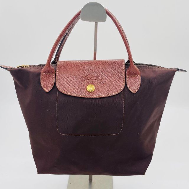 【美品】LONGCHAMP ロンシャン　プリアージュS ブラウン　ハンドバッグ