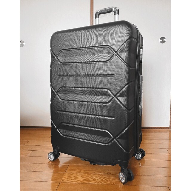 レディース軽量Ｌサイズ黒　8輪静音キャリーケース　キャリーバッグ　スーツケース