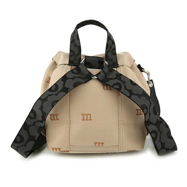 marimekko(マリメッコ)の新品 マリメッコ Marimekko リュックサック エム ロゴ EVERYTHING BACKPACK Ｓ ブラウン レディースのバッグ(リュック/バックパック)の商品写真