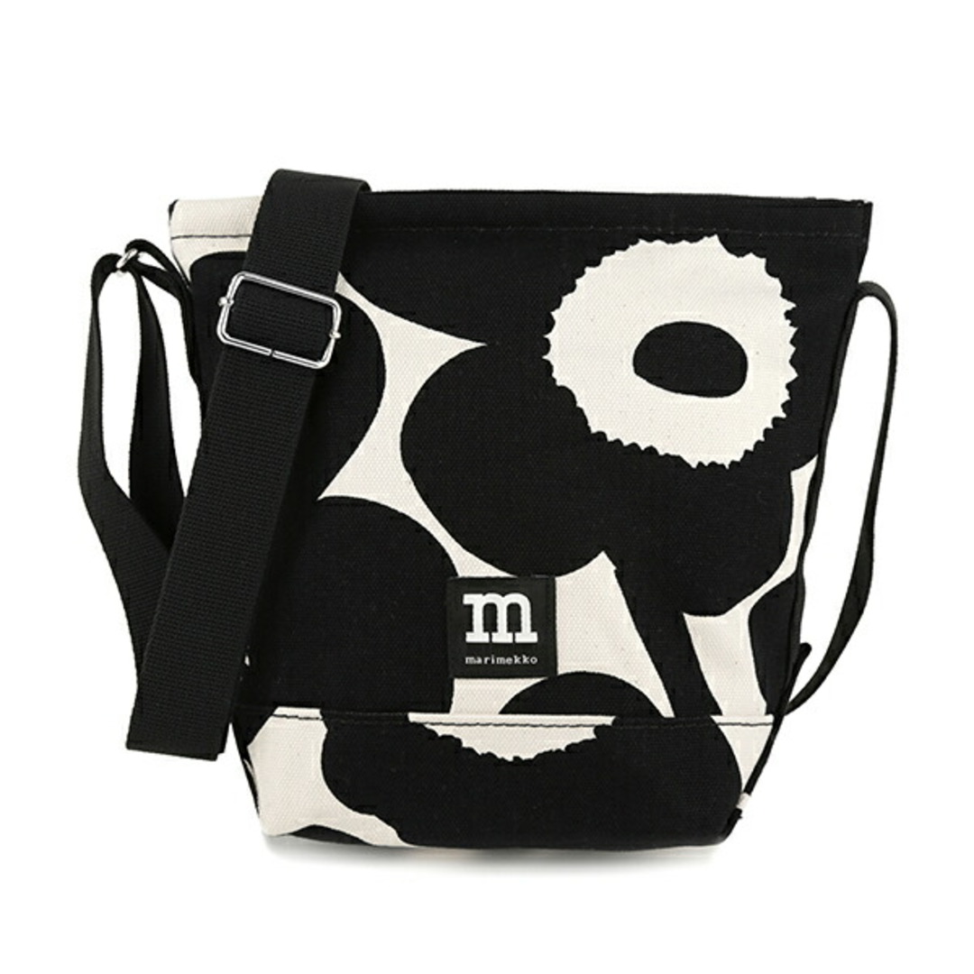 新品 マリメッコ Marimekko ショルダーバッグ ウニッコ Shoulder Bag ブラック/オフホワイト