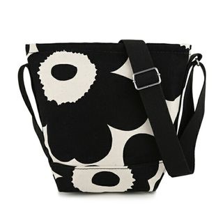 マリメッコ(marimekko)の新品 マリメッコ Marimekko ショルダーバッグ ウニッコ Shoulder Bag ブラック/オフホワイト(ショルダーバッグ)