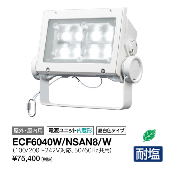 岩崎電気 ECF6040W/NSAN8/W LED投光器レディオックフラッドネオ