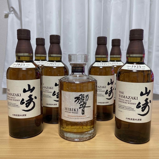 山崎NV6本と響NV1本の計7本です。 5