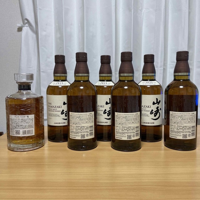 山崎NV6本と響NV1本の計7本です。 1