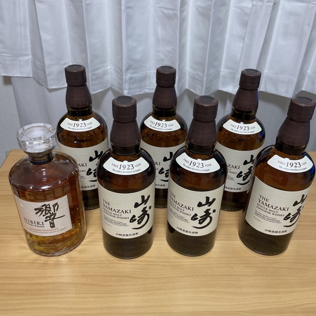 山崎NV6本と響NV1本の計7本です。 2
