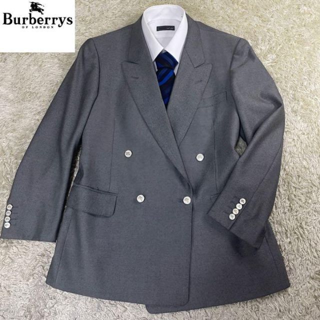 BURBERRY(バーバリー)の【美品】バーバリー 千鳥柄　ダブルテーラードジャケット　シャドーホース メンズのジャケット/アウター(テーラードジャケット)の商品写真