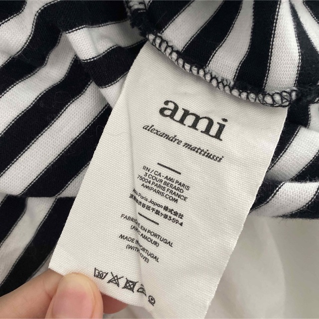 ami - ami paris♡ボーダーロンTの通販 by ✨💎kk5 shop💎✨|アミなら