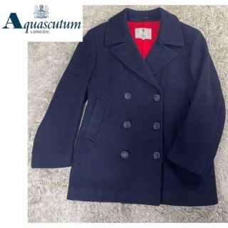 アクアスキュータム(AQUA SCUTUM)のAquascutum club92 アクアスキュータム　ピーコート　80s 紺(ピーコート)