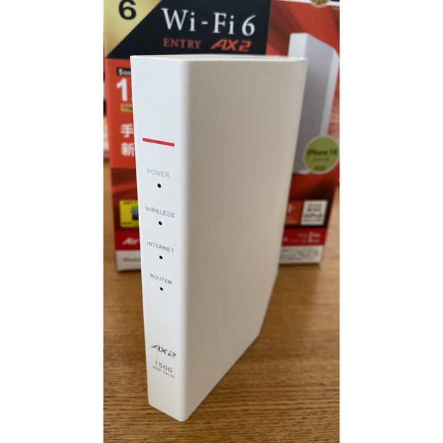 Buffalo(バッファロー)のBuffalo wifi-6 ルーター WSR-1500AX2S スマホ/家電/カメラのPC/タブレット(PC周辺機器)の商品写真