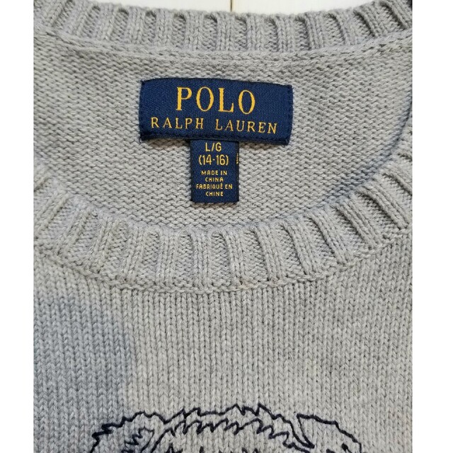 POLO RALPH LAUREN(ポロラルフローレン)の希少レア‼️ポロラルフローレン キッズ 160cm セーター USED‼️ キッズ/ベビー/マタニティのキッズ服男の子用(90cm~)(ニット)の商品写真