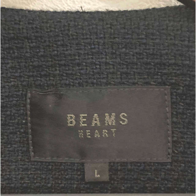 BEAMS(ビームス)のノーカラージャケット　ネイビー レディースのジャケット/アウター(ノーカラージャケット)の商品写真