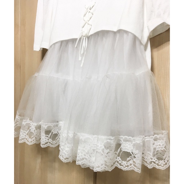 franche lippee(フランシュリッペ)のチュールトップス　フランシュリッペ レディースのトップス(Tシャツ(半袖/袖なし))の商品写真