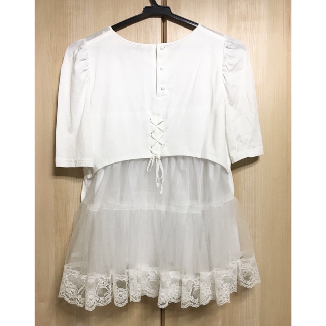 franche lippee(フランシュリッペ)のチュールトップス　フランシュリッペ レディースのトップス(Tシャツ(半袖/袖なし))の商品写真