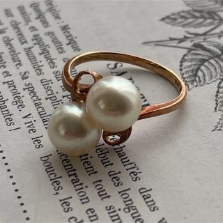 ミキモト(MIKIMOTO)のまゆのすけ様お取り置き　mikimoto トワエモア　パールリング　14k(リング(指輪))